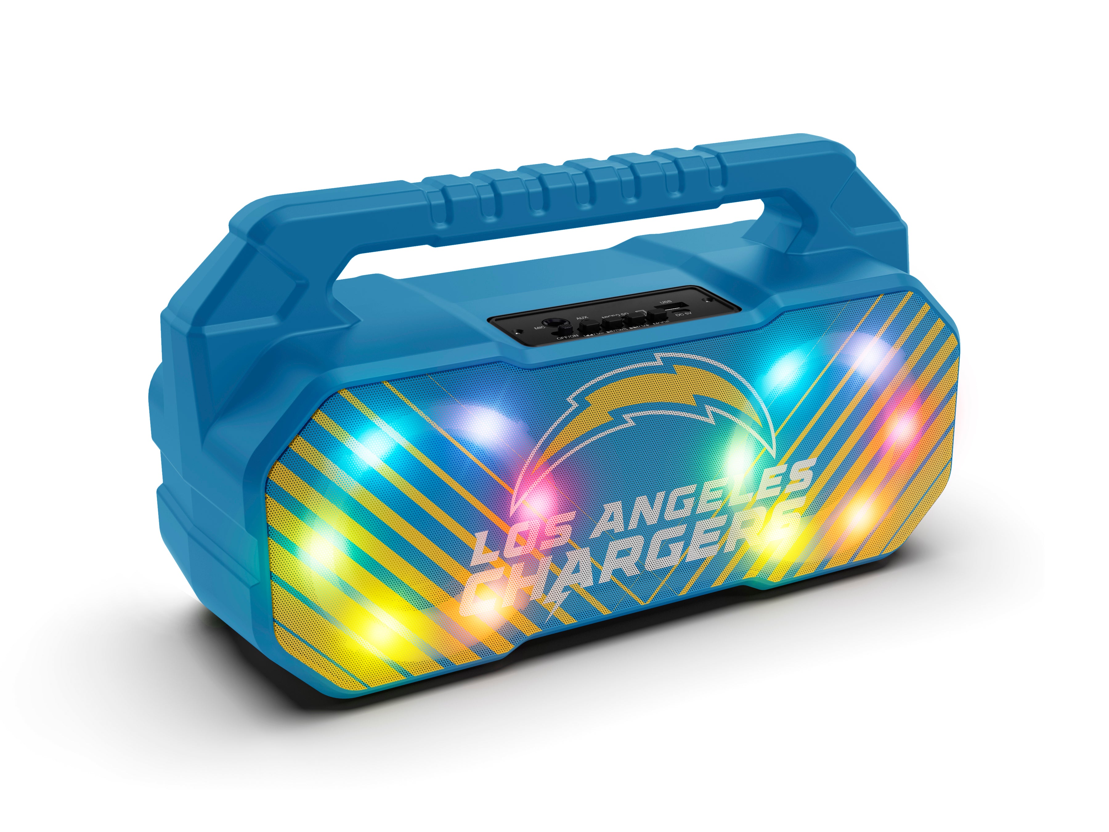 Los Angeles Chargers NFL Shockbox Bluetooth BOOMBOX Speaker with FM Radio