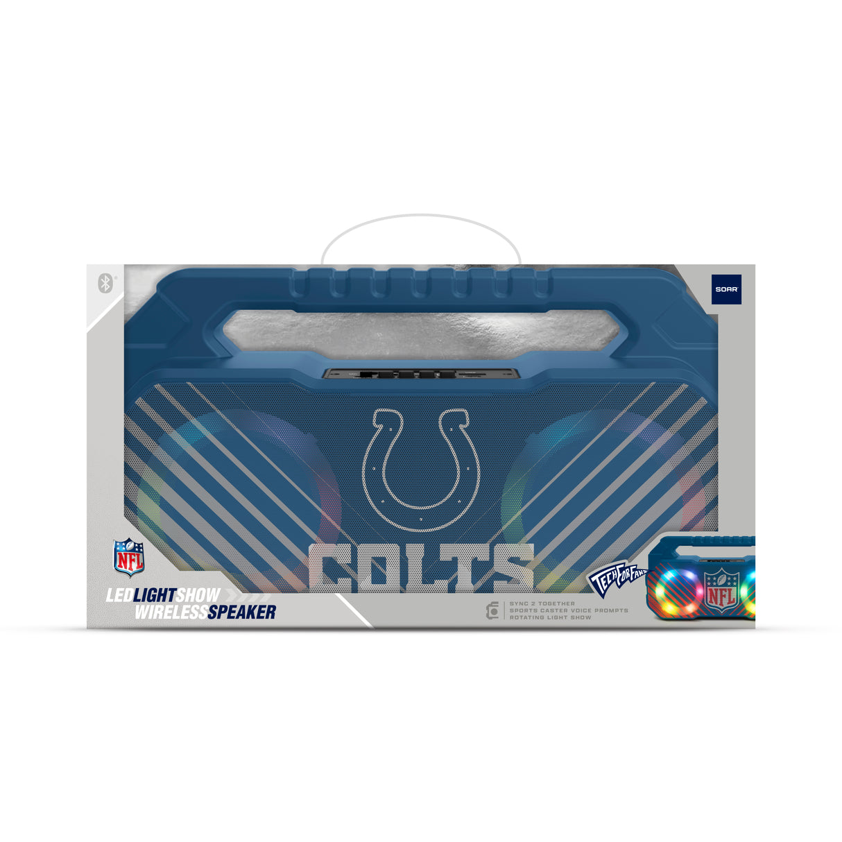 Indianapolis Colts NFL Shockbox Bluetooth BOOMBOX Speaker with FM Radio