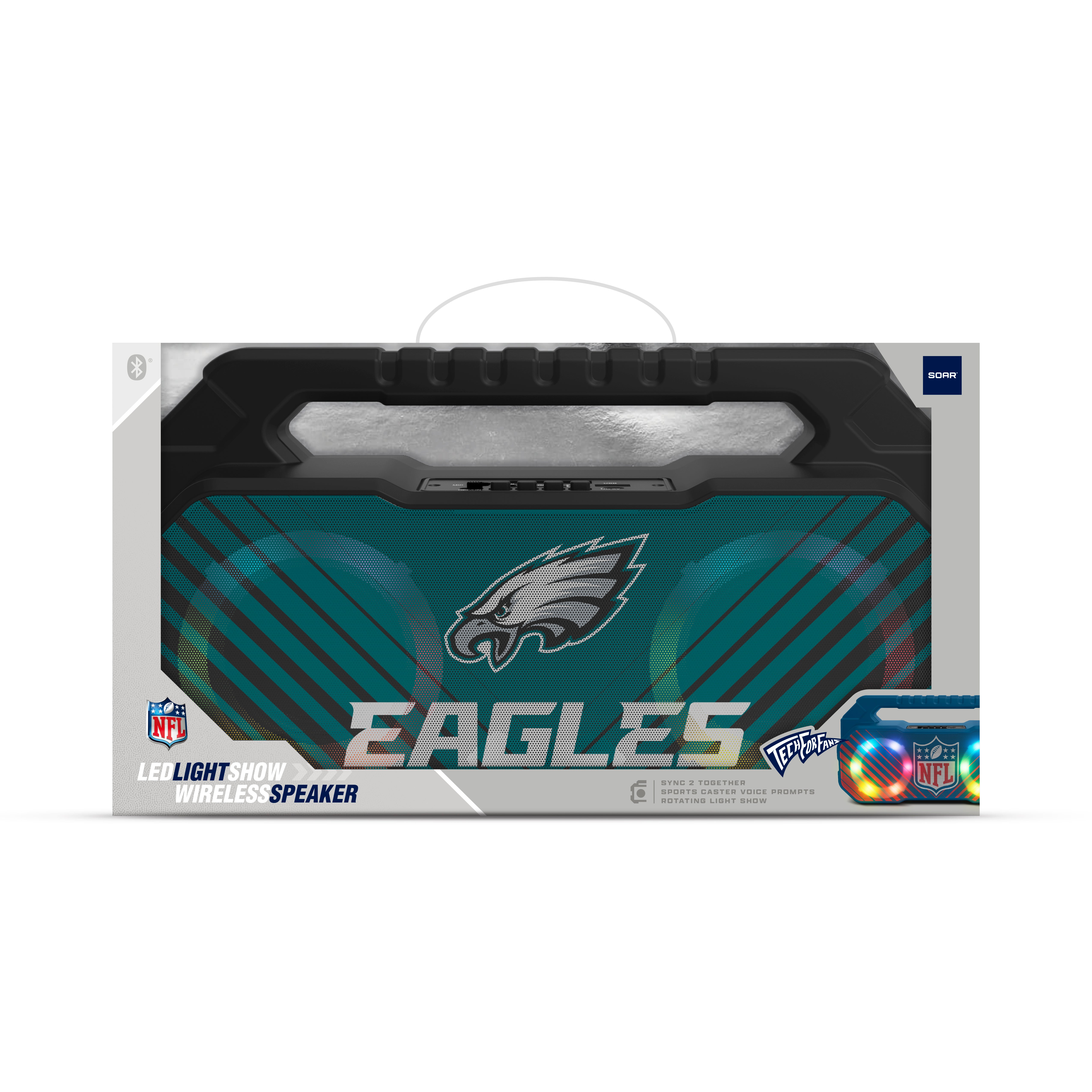 Philadelphia Eagles NFL Shockbox Bluetooth BOOMBOX Speaker with FM Radio