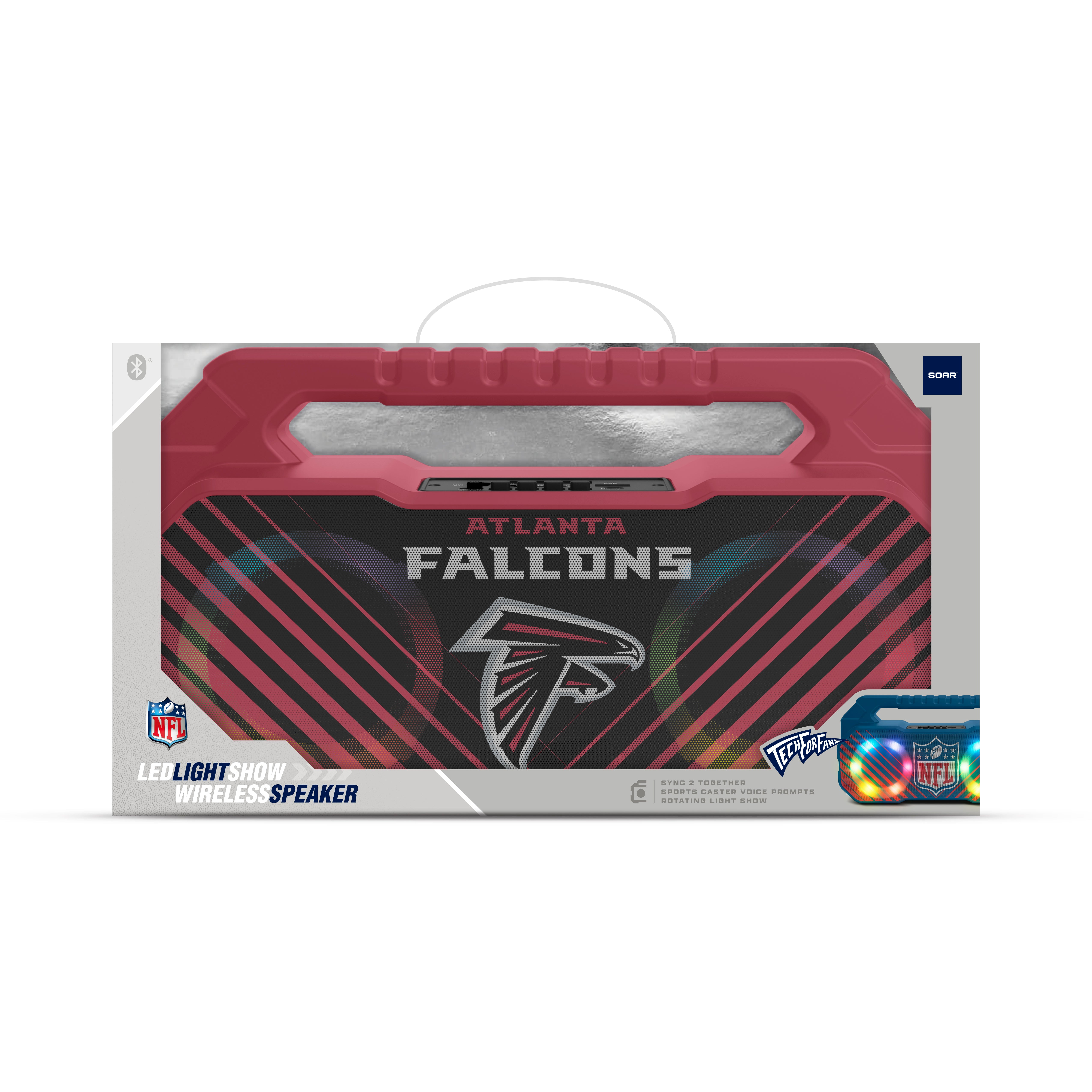 Atlanta Falcons NFL Shockbox Bluetooth BOOMBOX Speaker with FM Radio