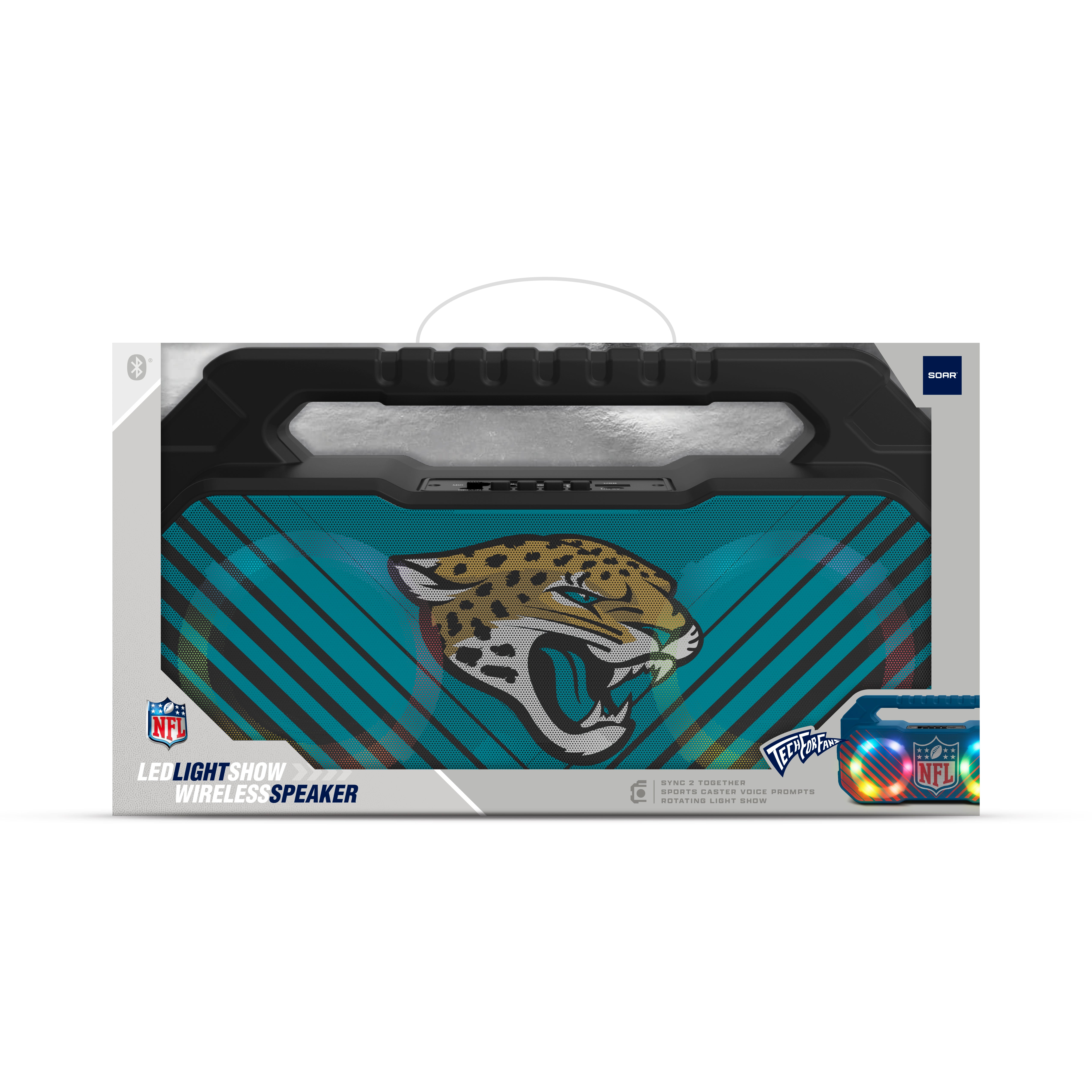 Jacksonville Jaguars NFL Shockbox Bluetooth BOOMBOX Speaker with FM Radio