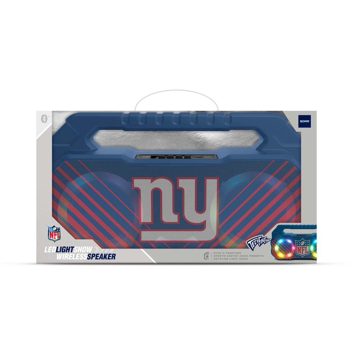 New York Giants NFL Shockbox Bluetooth BOOMBOX Speaker with FM Radio
