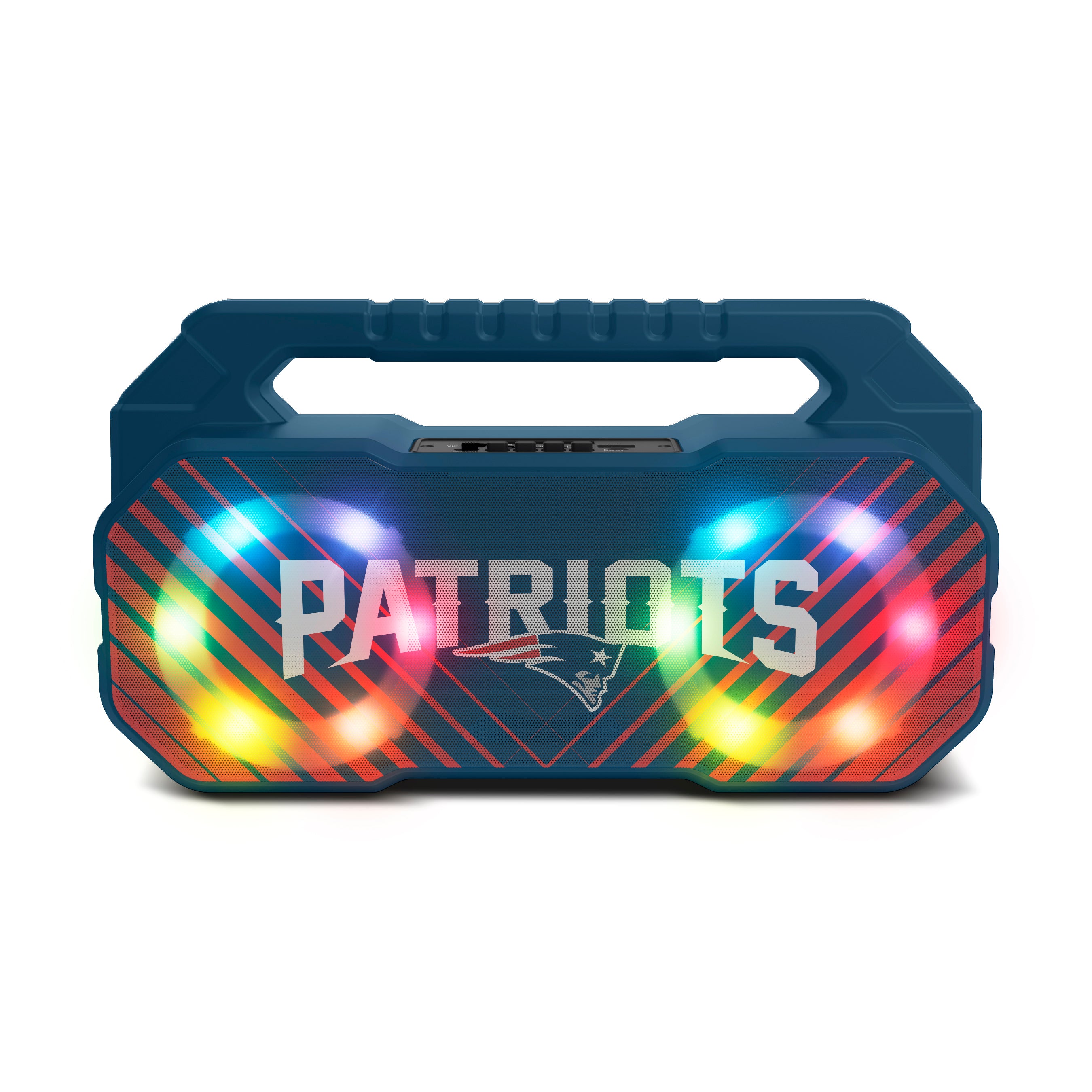 New England Patriots NFL Shockbox Bluetooth BOOMBOX Speaker with FM Radio