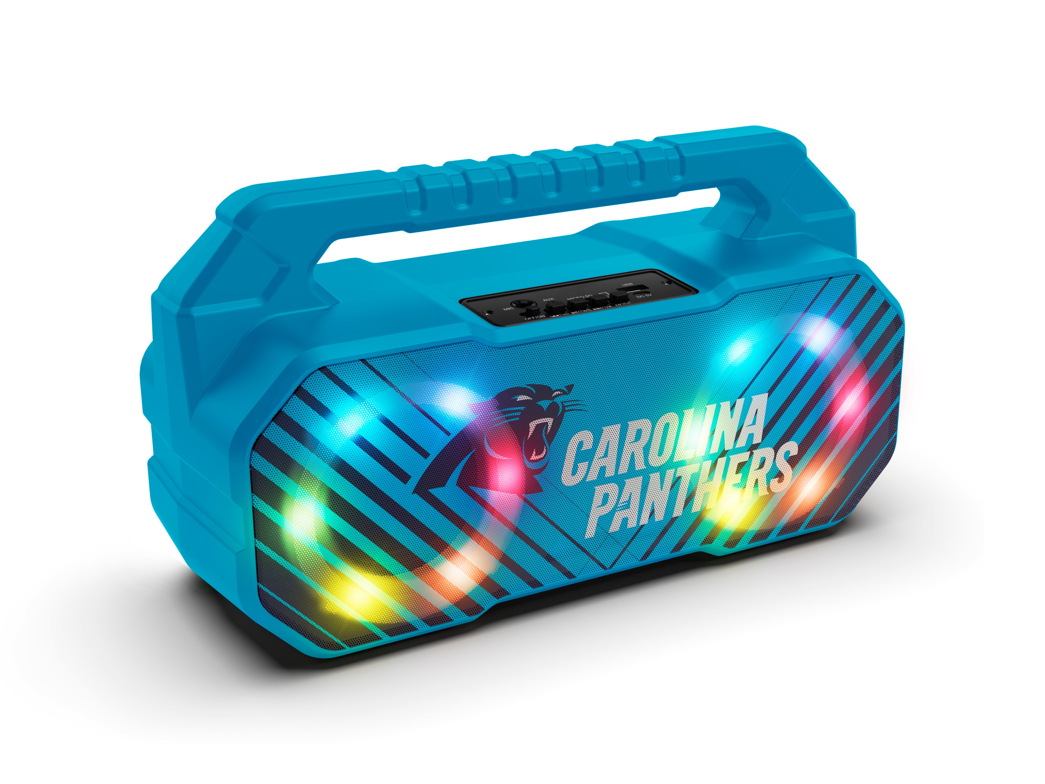 Carolina Panthers NFL Shockbox Bluetooth BOOMBOX Speaker with FM Radio