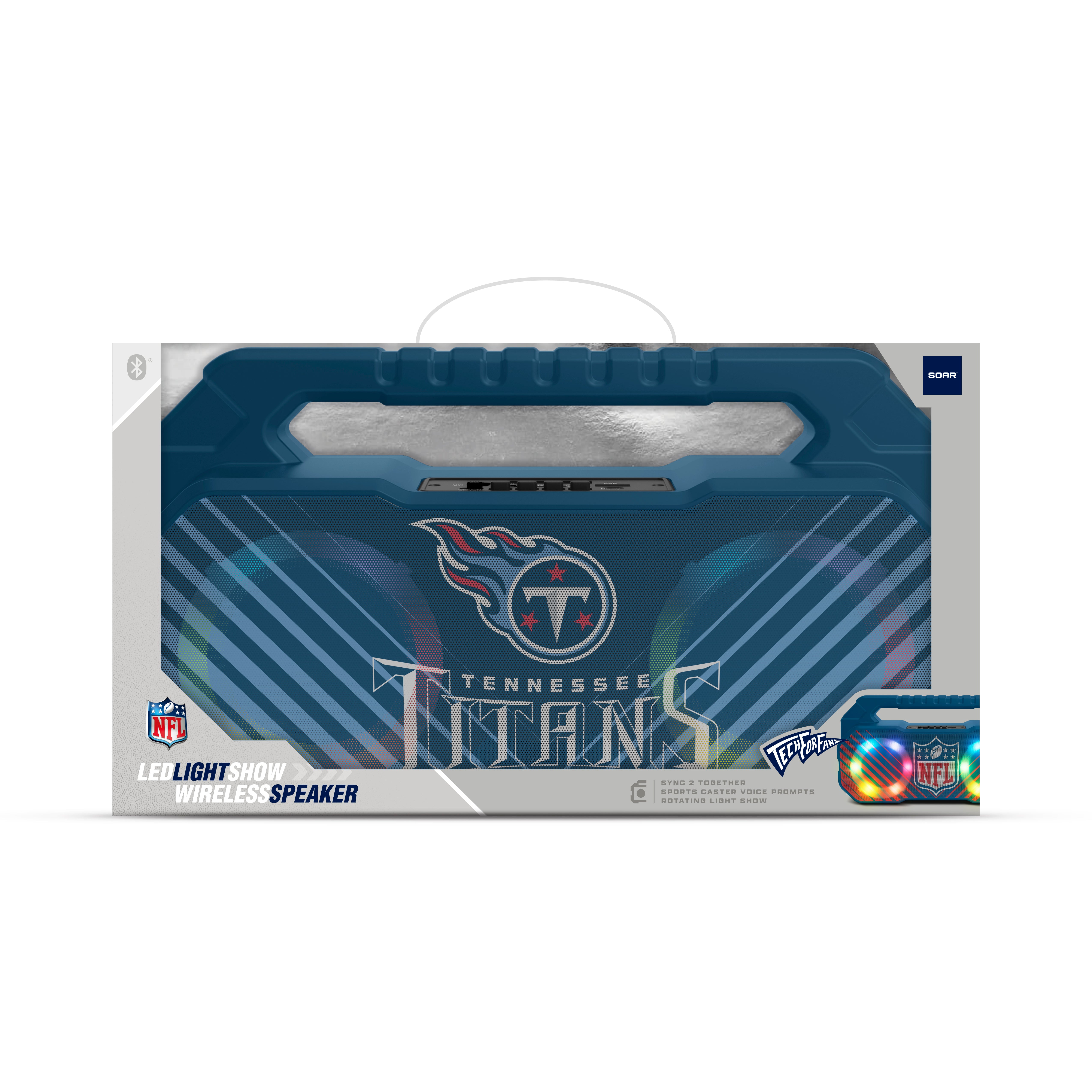 Tennessee Titans NFL Shockbox Bluetooth BOOMBOX Speaker with FM Radio