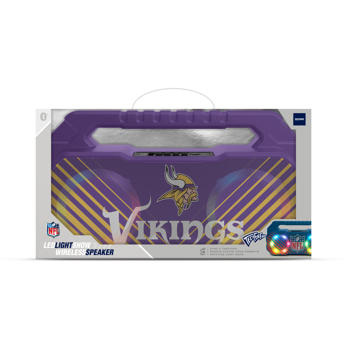 Minnesota Vikings NFL Shockbox Bluetooth BOOMBOX Speaker with FM Radio