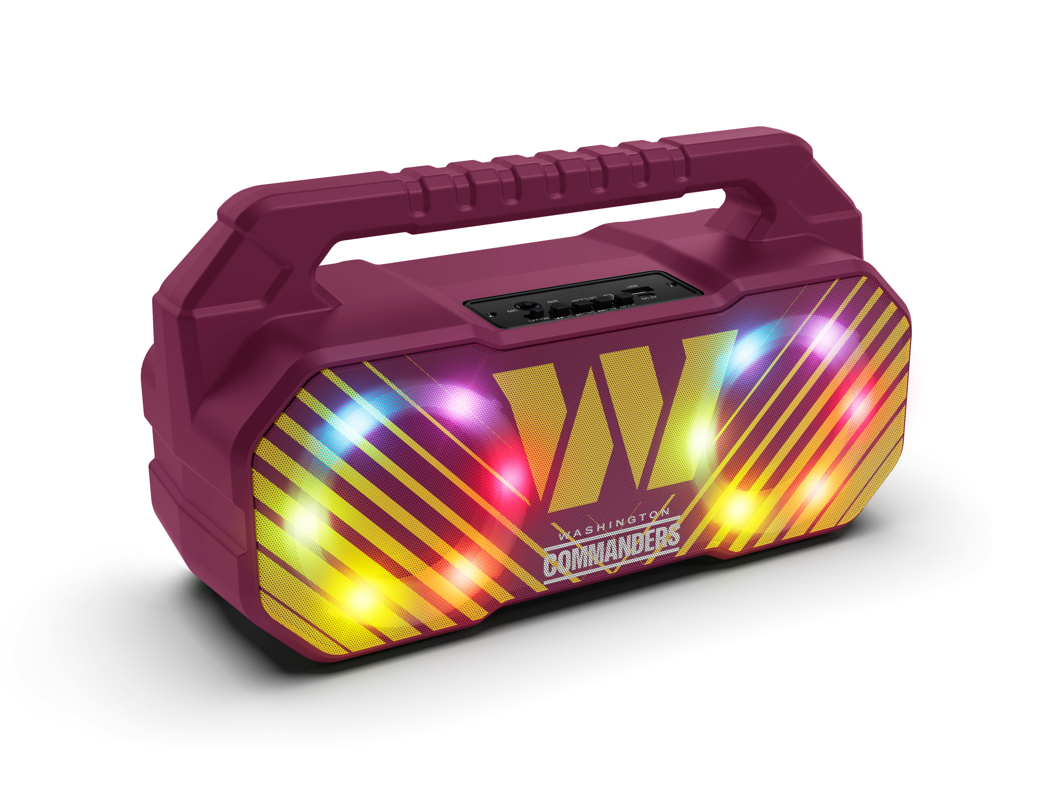 Washington Commanders NFL Shockbox Bluetooth BOOMBOX Speaker with FM Radio