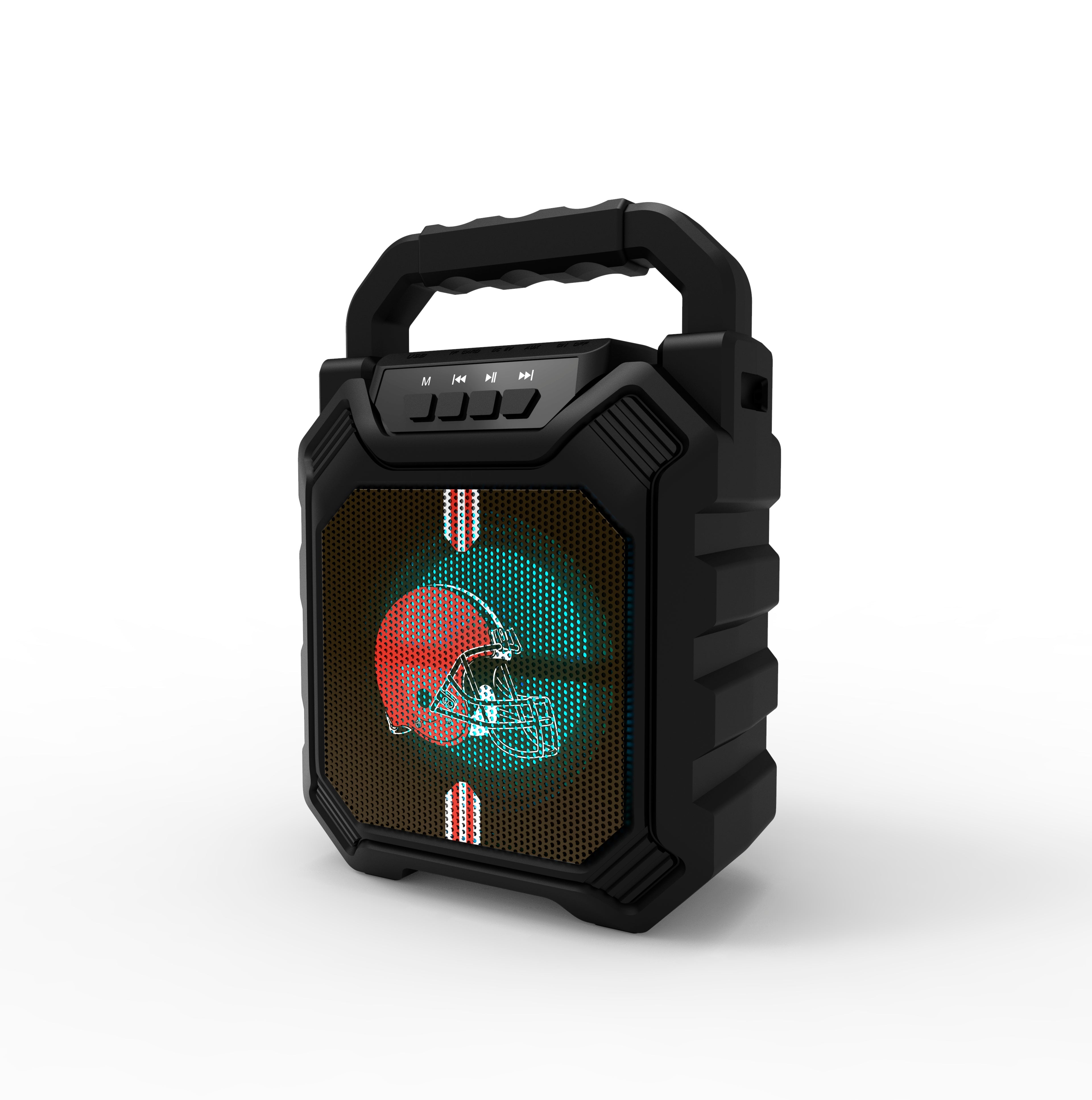 NFL Syncable Bluetooth Speaker with LED Lights & FM Radio