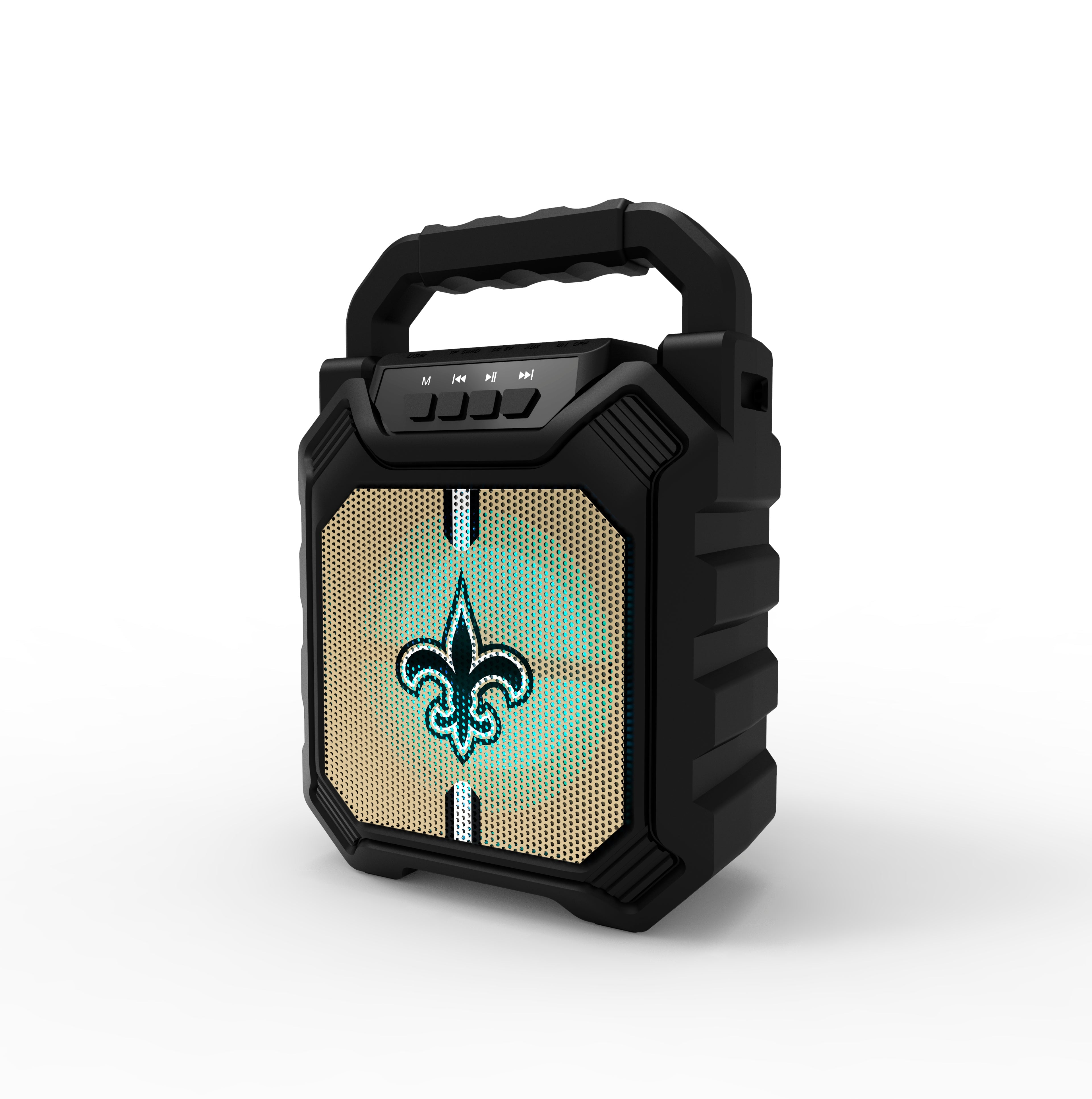 NFL Syncable Bluetooth Speaker with LED Lights & FM Radio