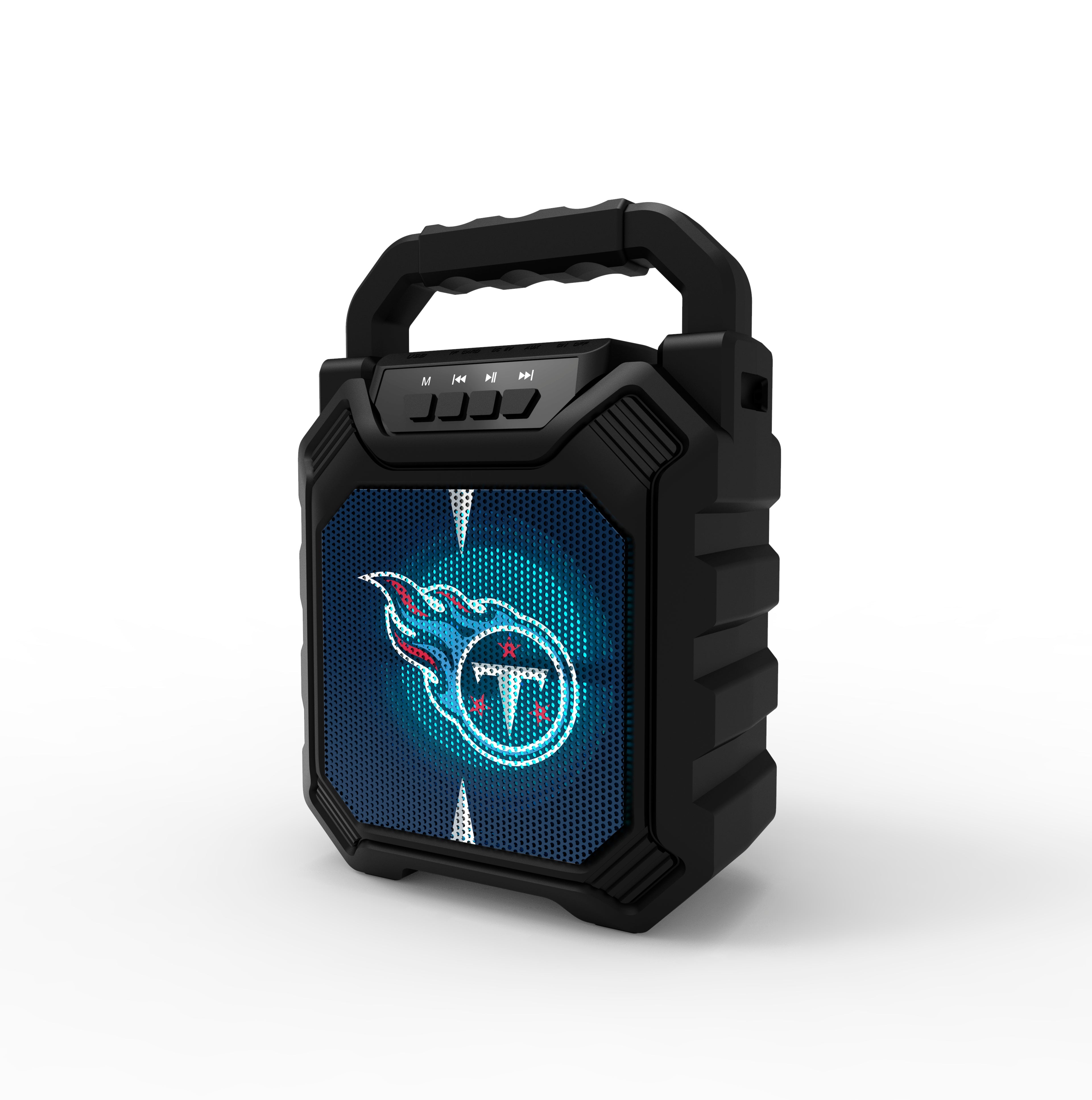 Tennessee Titans NFL Syncable Bluetooth Speaker with LED Lights & FM Radio