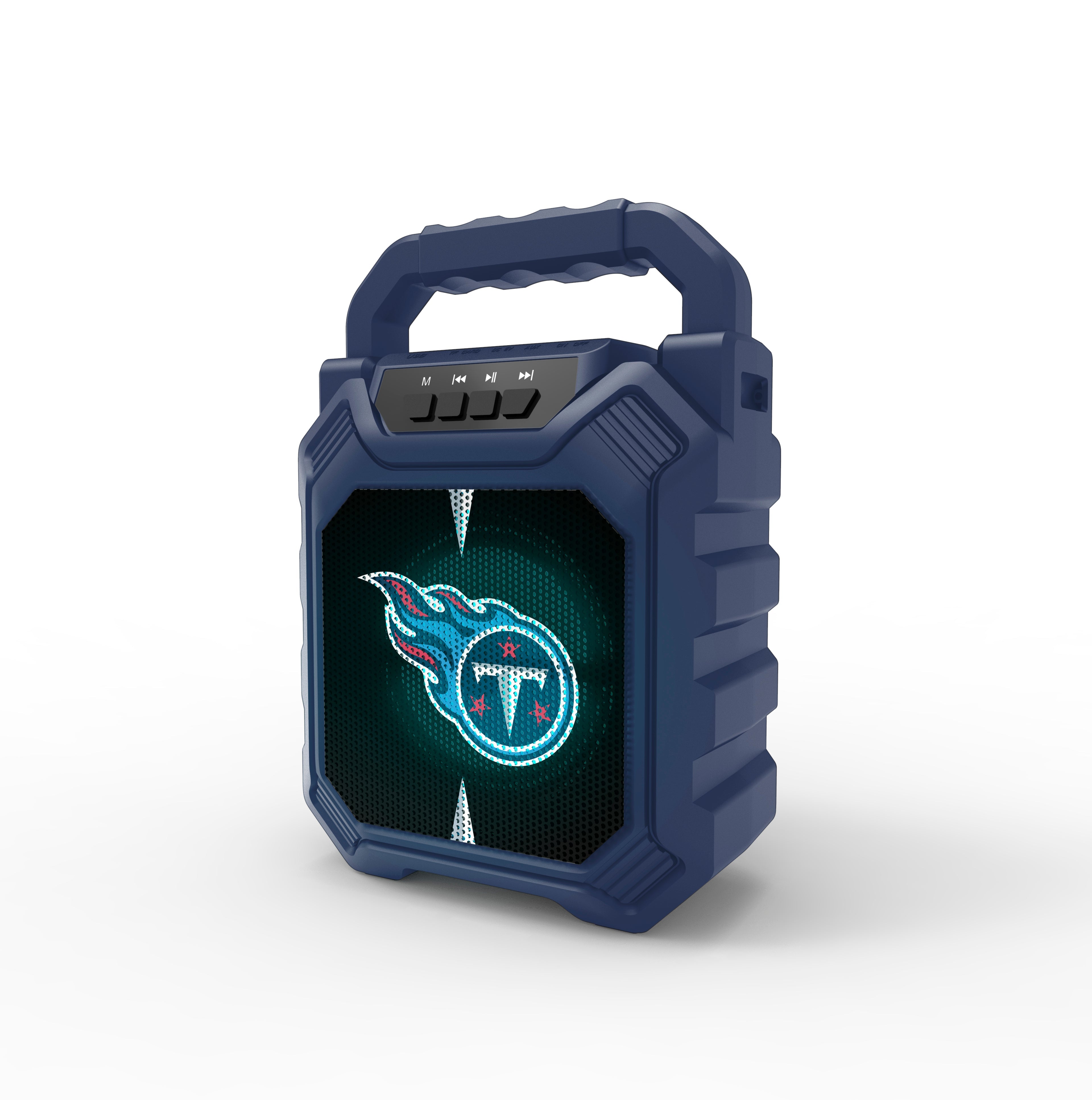 Tennessee Titans NFL Syncable Bluetooth Wireless Speaker with LED Lights
& FM Radio