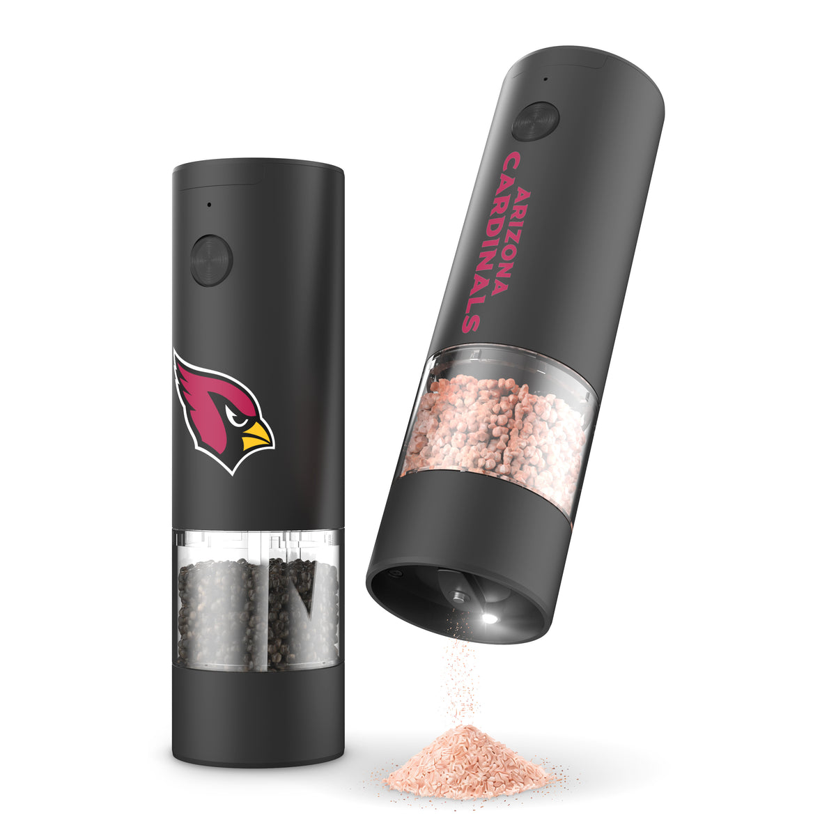 SOAR NFL Electric Salt and Pepper Grinder Set- Arizona Cardinals