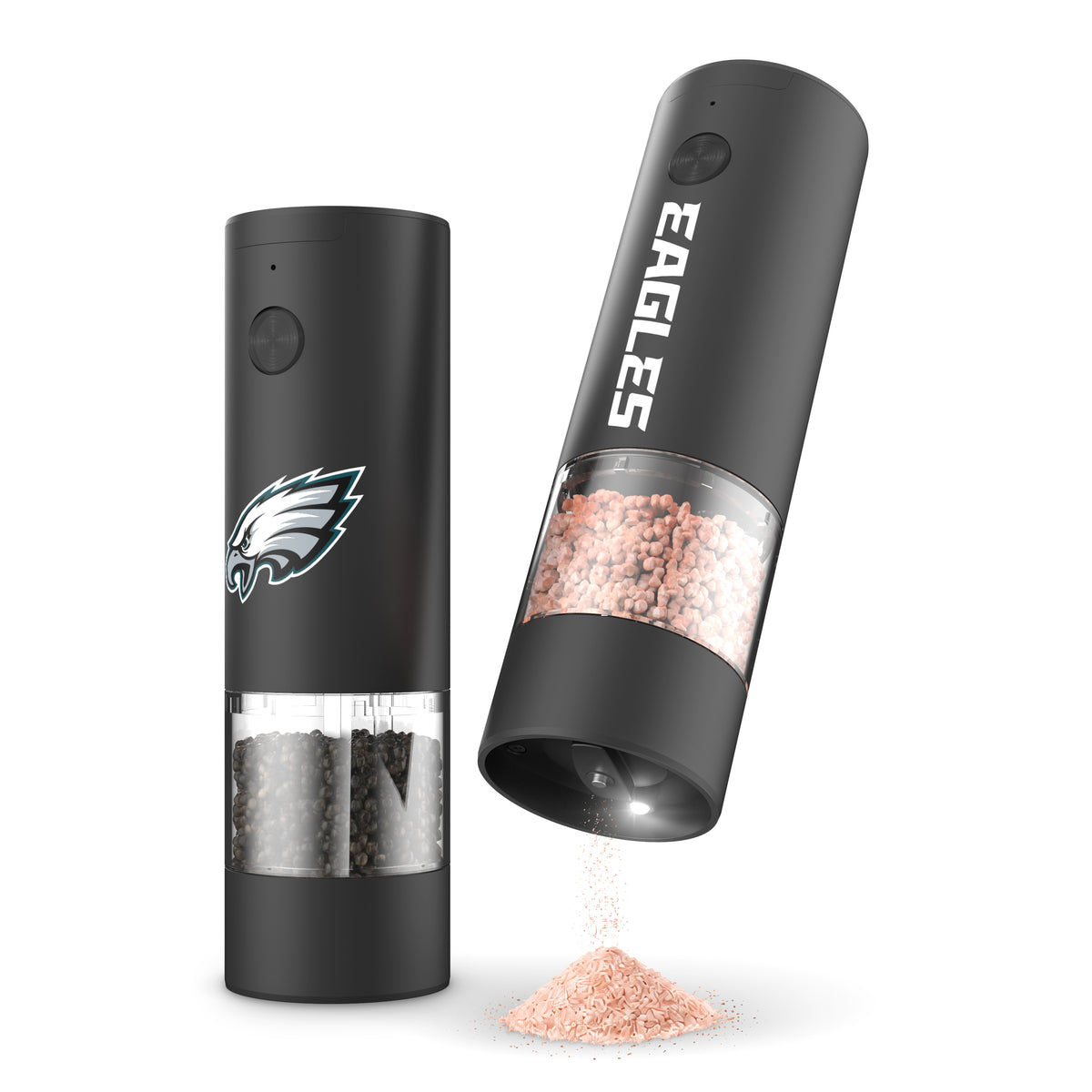 SOAR NFL Electric Salt and Pepper Grinder Set- Philadelphia Eagles