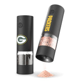 SOAR NFL Electric Salt and Pepper Grinder Set- Green Bay Packers