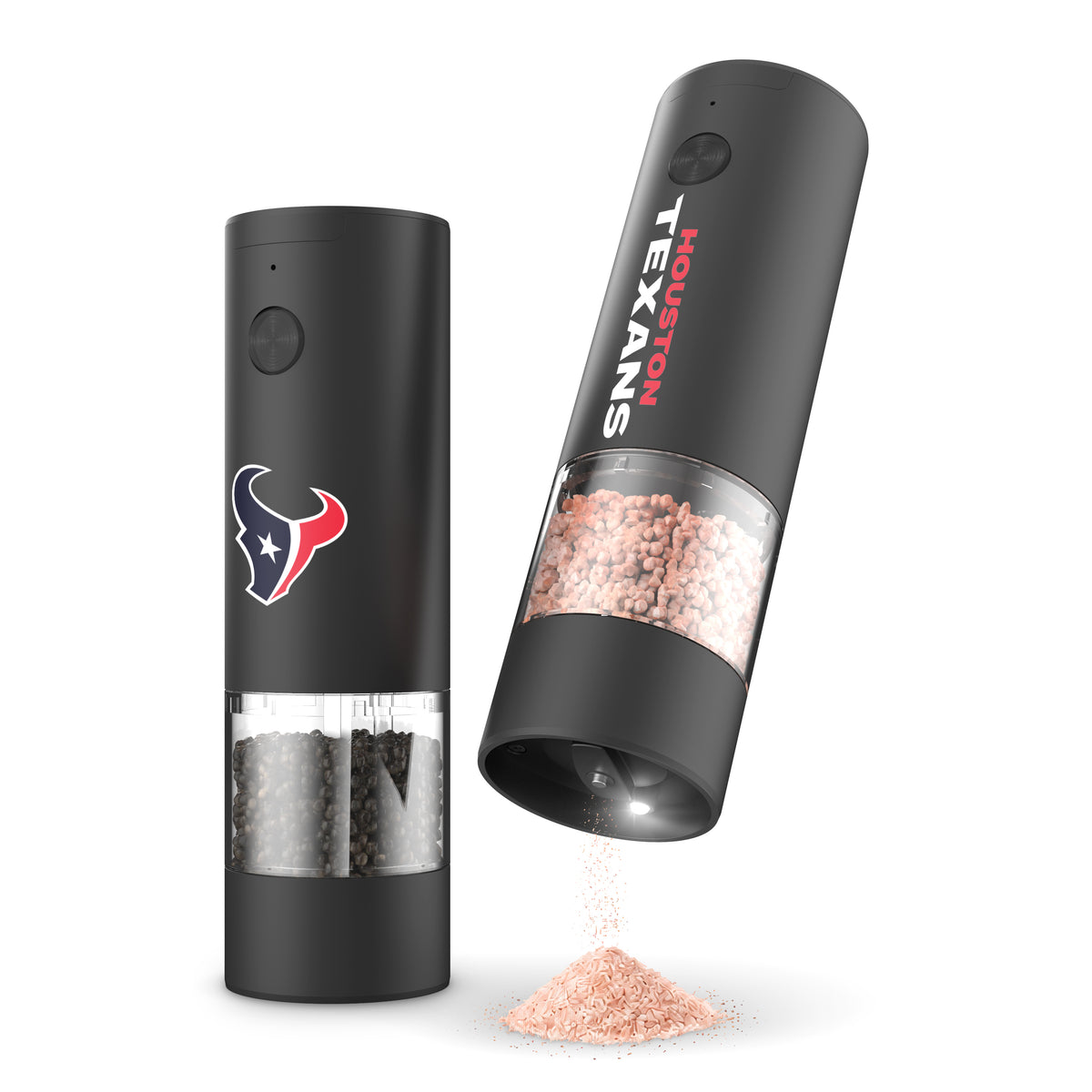 SOAR NFL Electric Salt and Pepper Grinder Set- Houston Texans