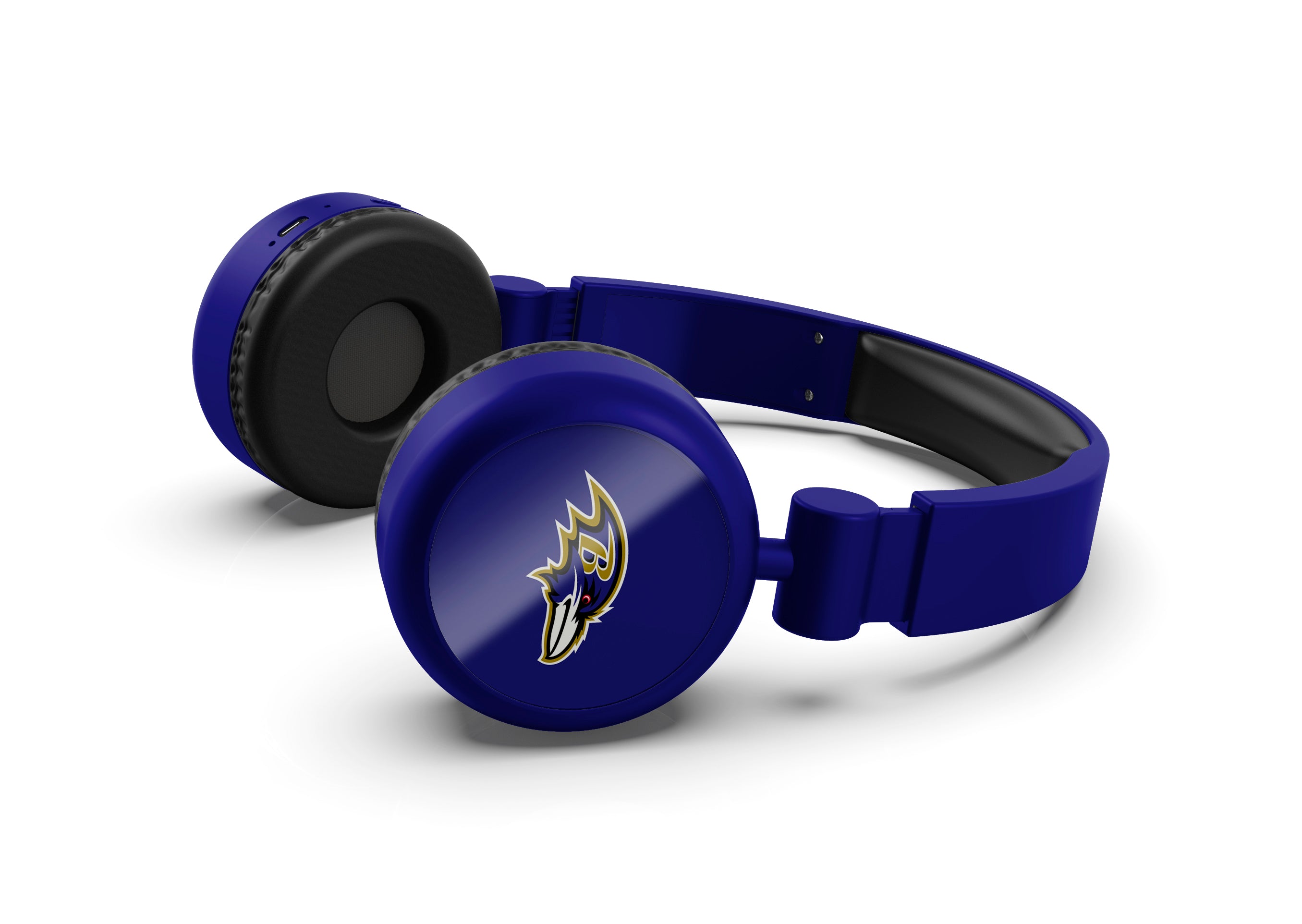 Baltimore Ravens NFL Lightweight Wireless Bluetooth On-Ear Headphones