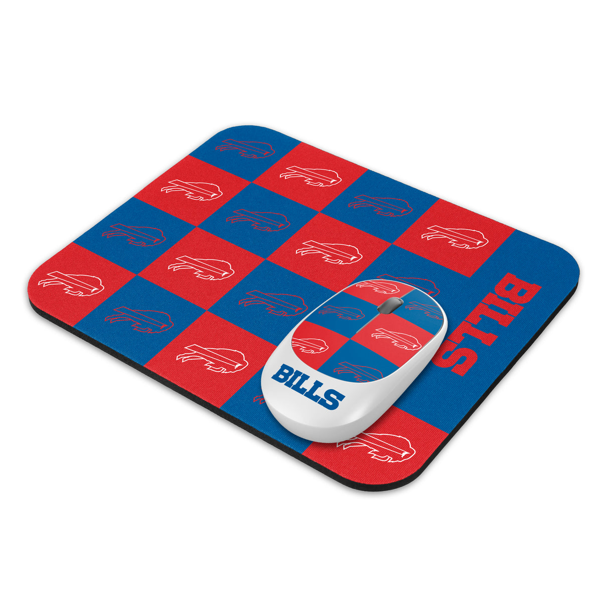 SOAR NFL Wireless Mouse and Mouse Pad- New Checkered Design