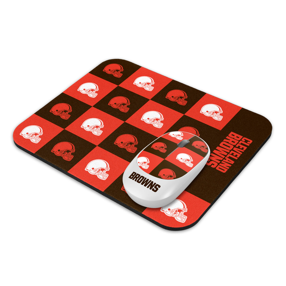 SOAR NFL Wireless Mouse and Mouse Pad- New Checkered Design