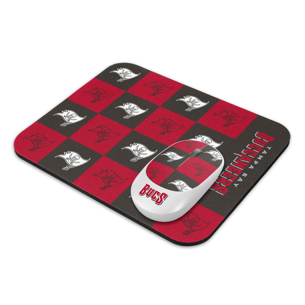 SOAR NFL Wireless Mouse and Mouse Pad- New Checkered Design