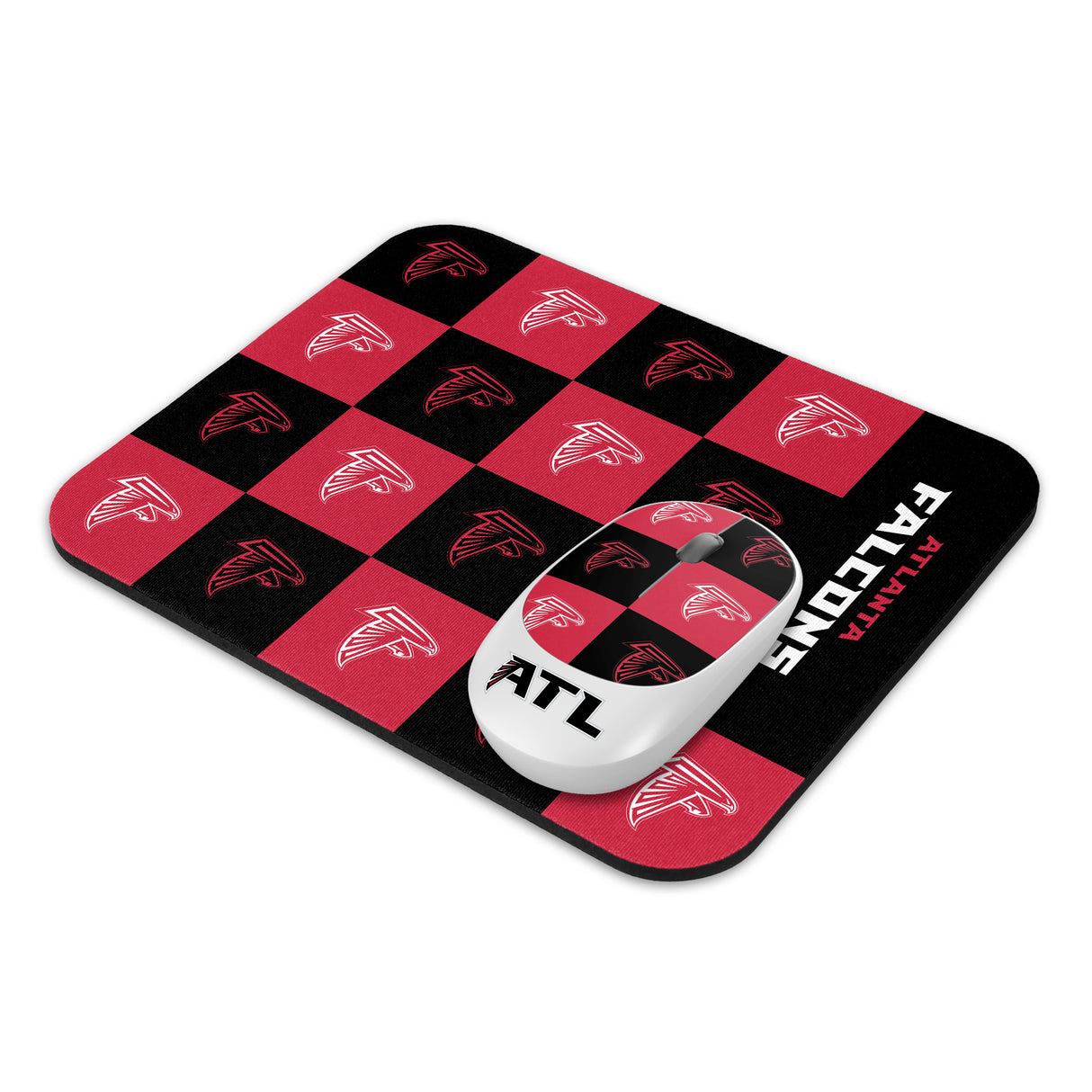 SOAR NFL Wireless Mouse and Mouse Pad- New Checkered Design