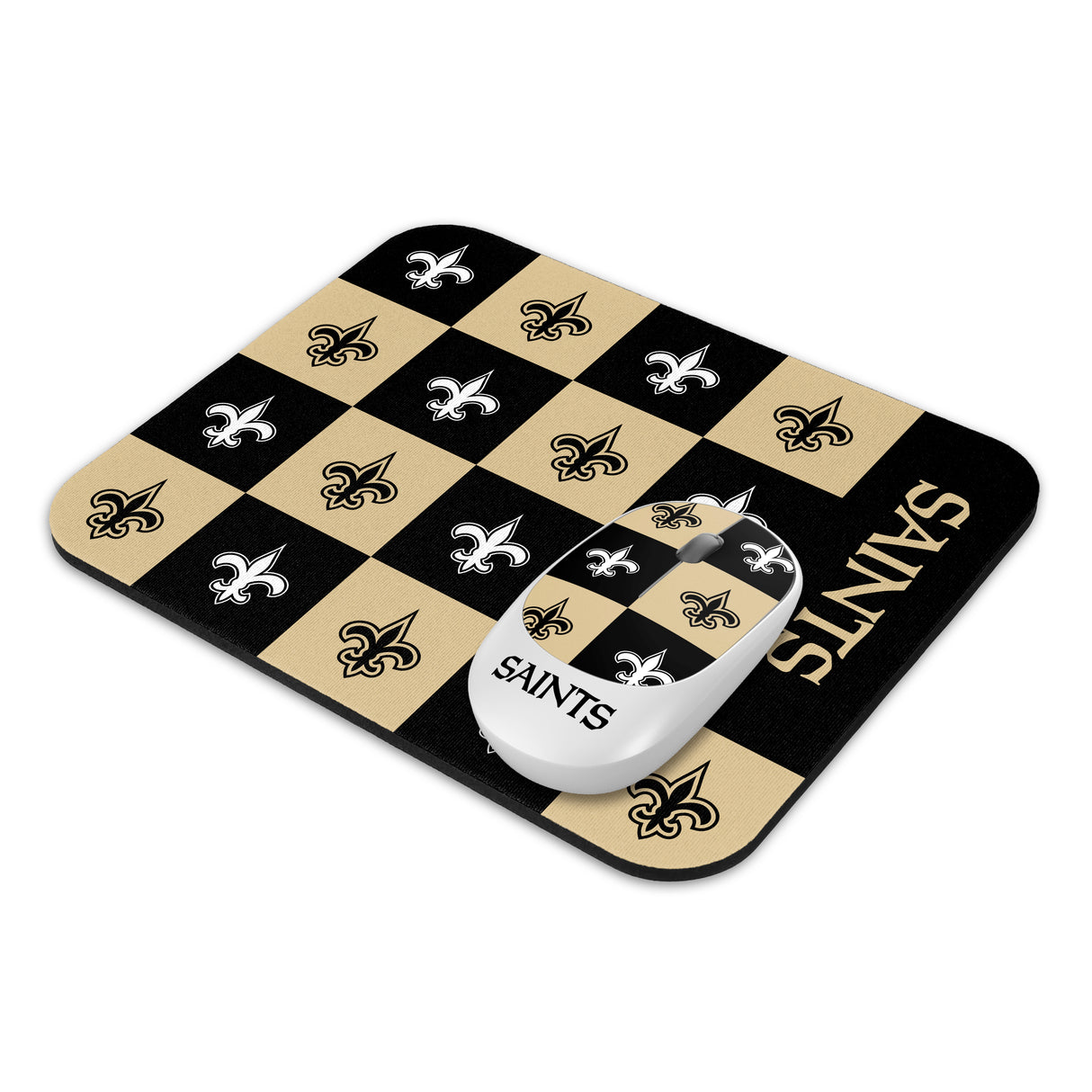 SOAR NFL Wireless Mouse and Mouse Pad- New Checkered Design
