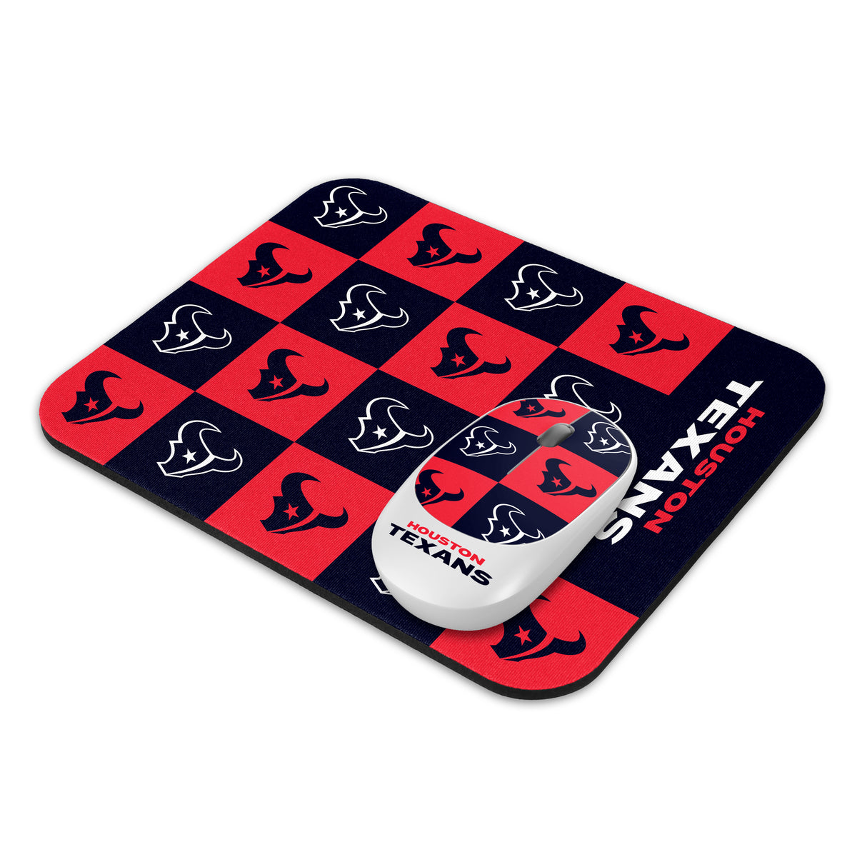 SOAR NFL Wireless Mouse and Mouse Pad- New Checkered Design