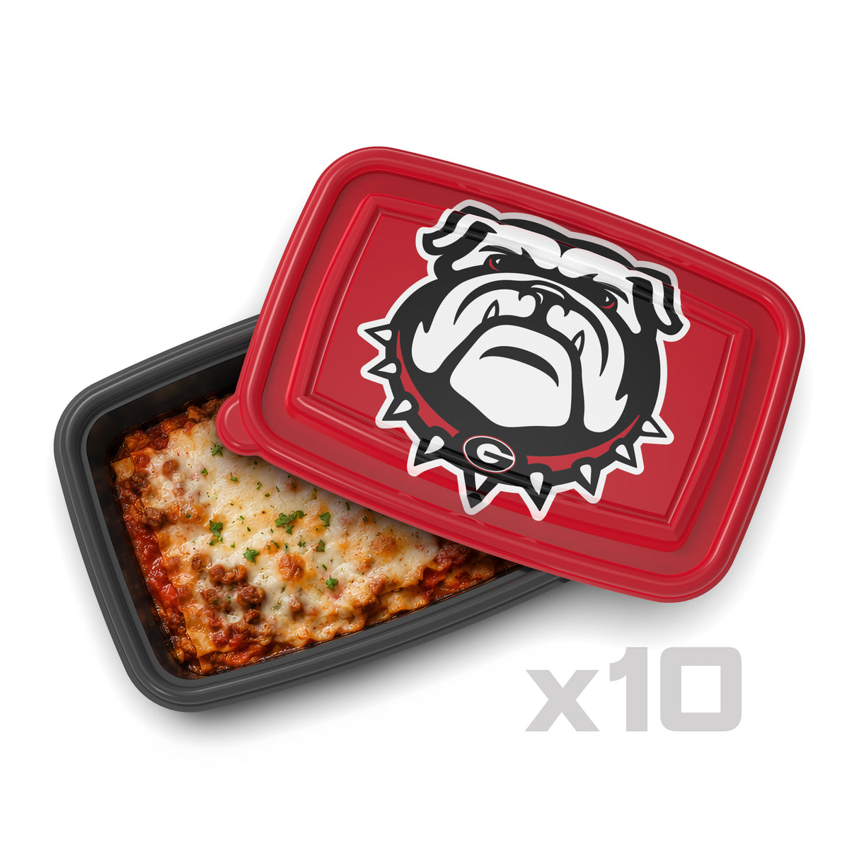 SOAR NCAA Meal Prep Container- 20 piece- Georgia Bulldogs