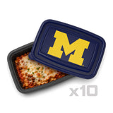 SOAR NCAA Meal Prep Container- 20 piece- Michigan Wolverines