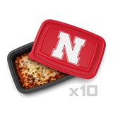 SOAR NCAA Meal Prep Container- 20 piece- Nebraska Cornhuskers