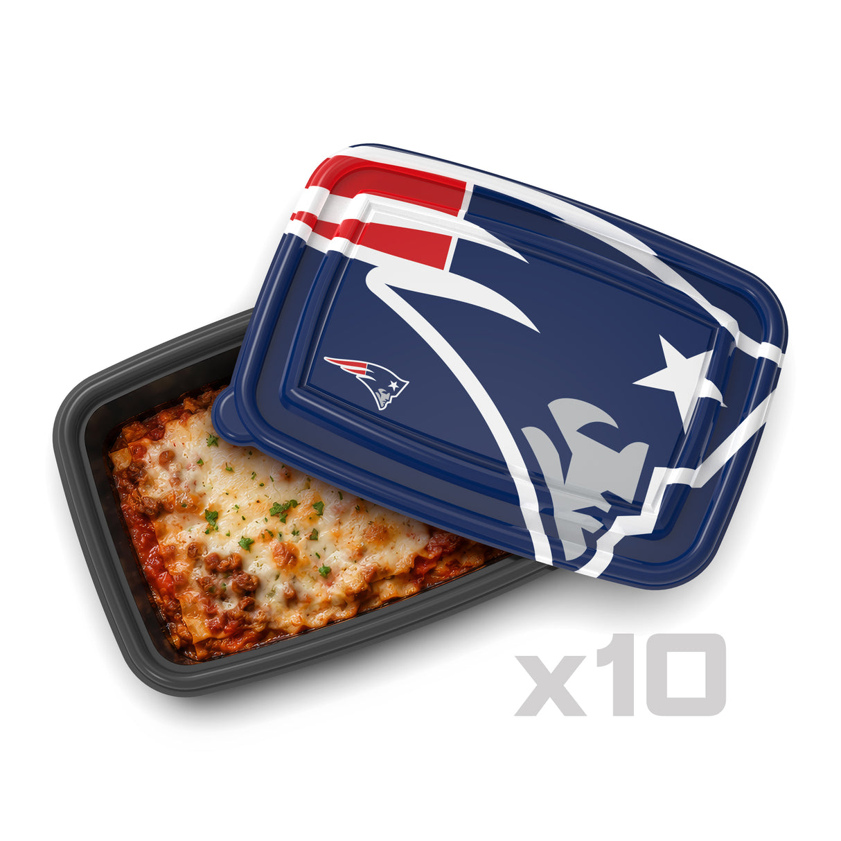 SOAR NFL Meal Prep Container- 20 piece- New England Patriots
