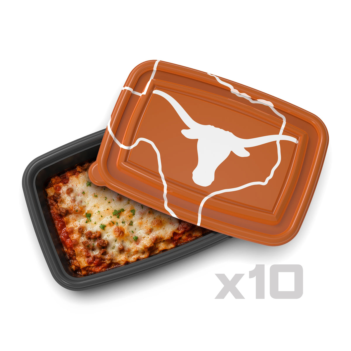 SOAR NCAA Meal Prep Container- 20 piece- Texas Longhorns