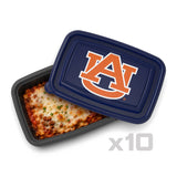 SOAR NCAA Meal Prep Container- 20 piece- Auburn Tigers