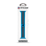 Carolina Panthers NFL Striped Metallic Watch Band (38mm)