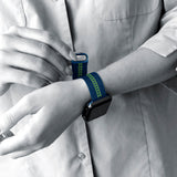 Seattle Seahawks NFL Striped Metallic Watch Band (38mm)