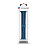 Seattle Seahawks NFL Striped Metallic Watch Band (38mm)