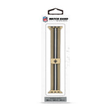 New Orleans Saints NFL Striped Metallic Watch Band (38mm)