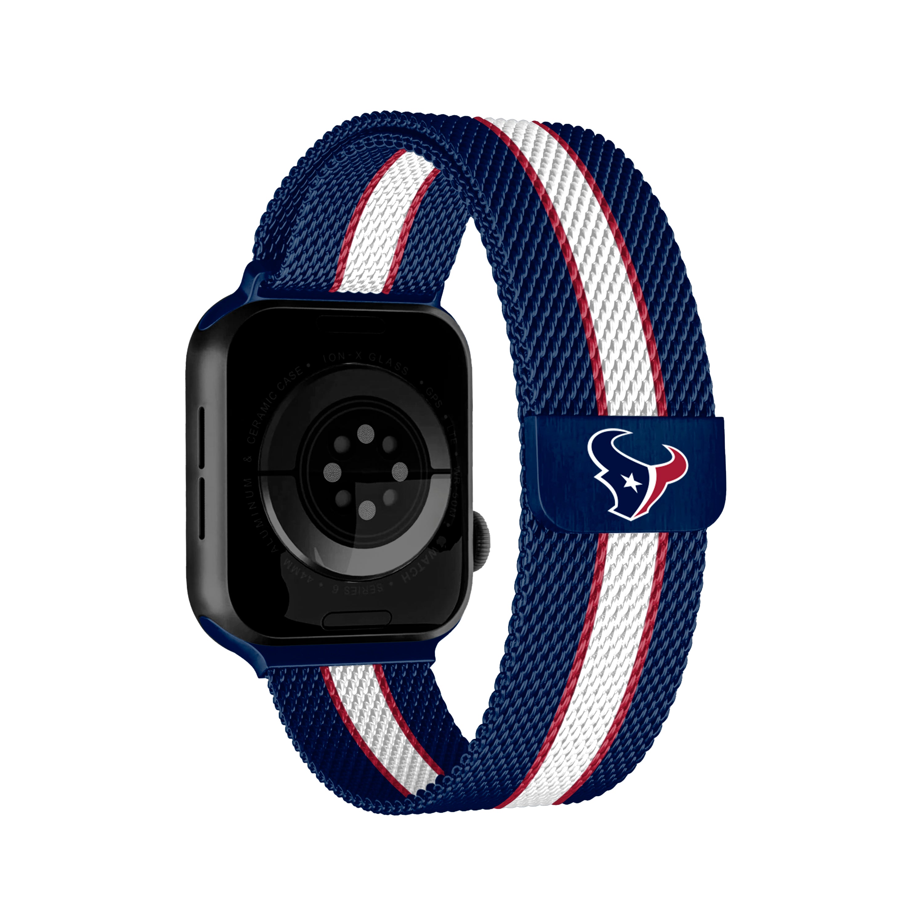 Houston Texans NFL Striped Metallic Watch Band (38mm)