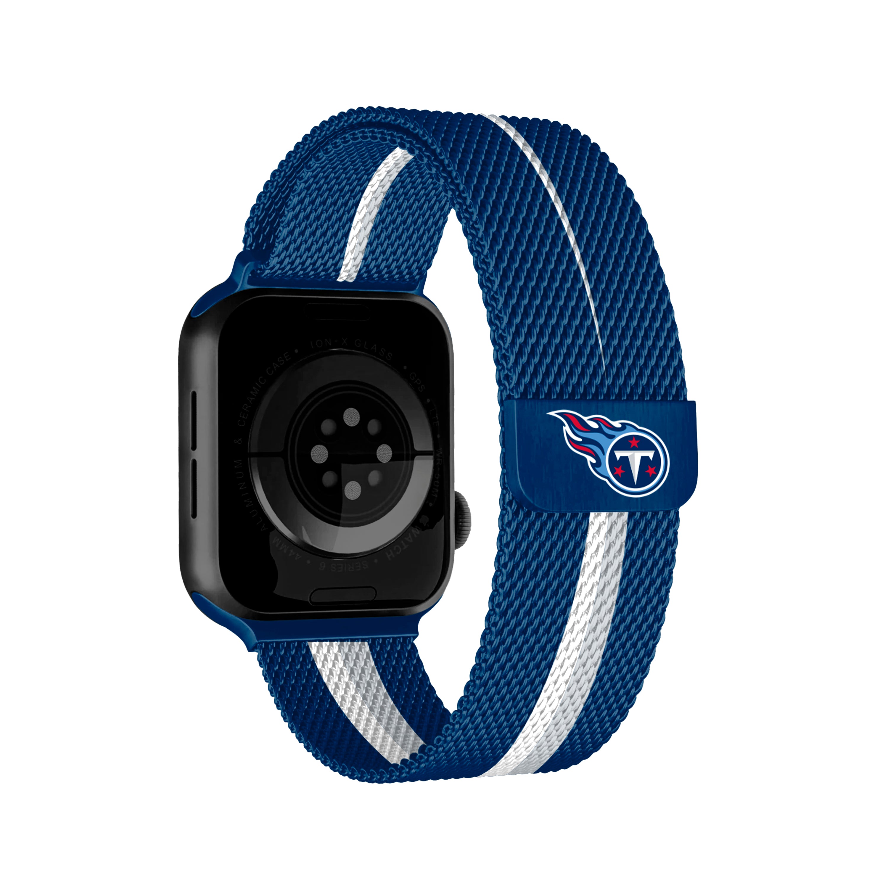 Tennessee Titans NFL Striped Metallic Watch Band (38mm)