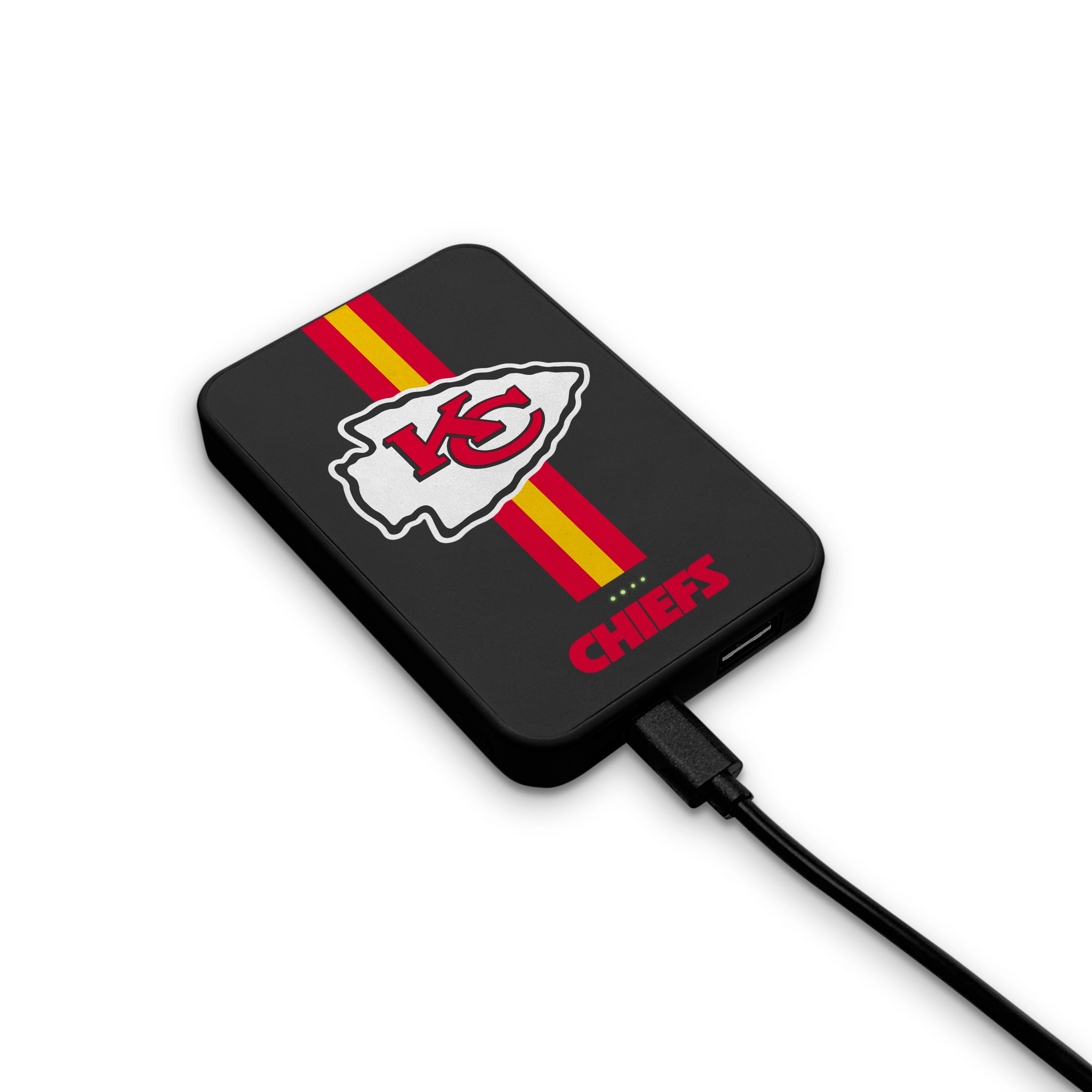 Kansas City Chiefs NFL Wireless Charging Magnetic Power Bank 2-Pack