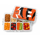 SOAR NFL Snackle Box- 8 Compartments- Cincinnati Bengals