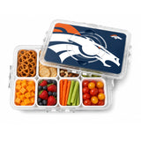 SOAR NFL Snackle Box- 8 Compartments- Denver Broncos