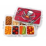 SOAR NFL Snackle Box- 8 Compartments- Tampa Bay Buccaneers