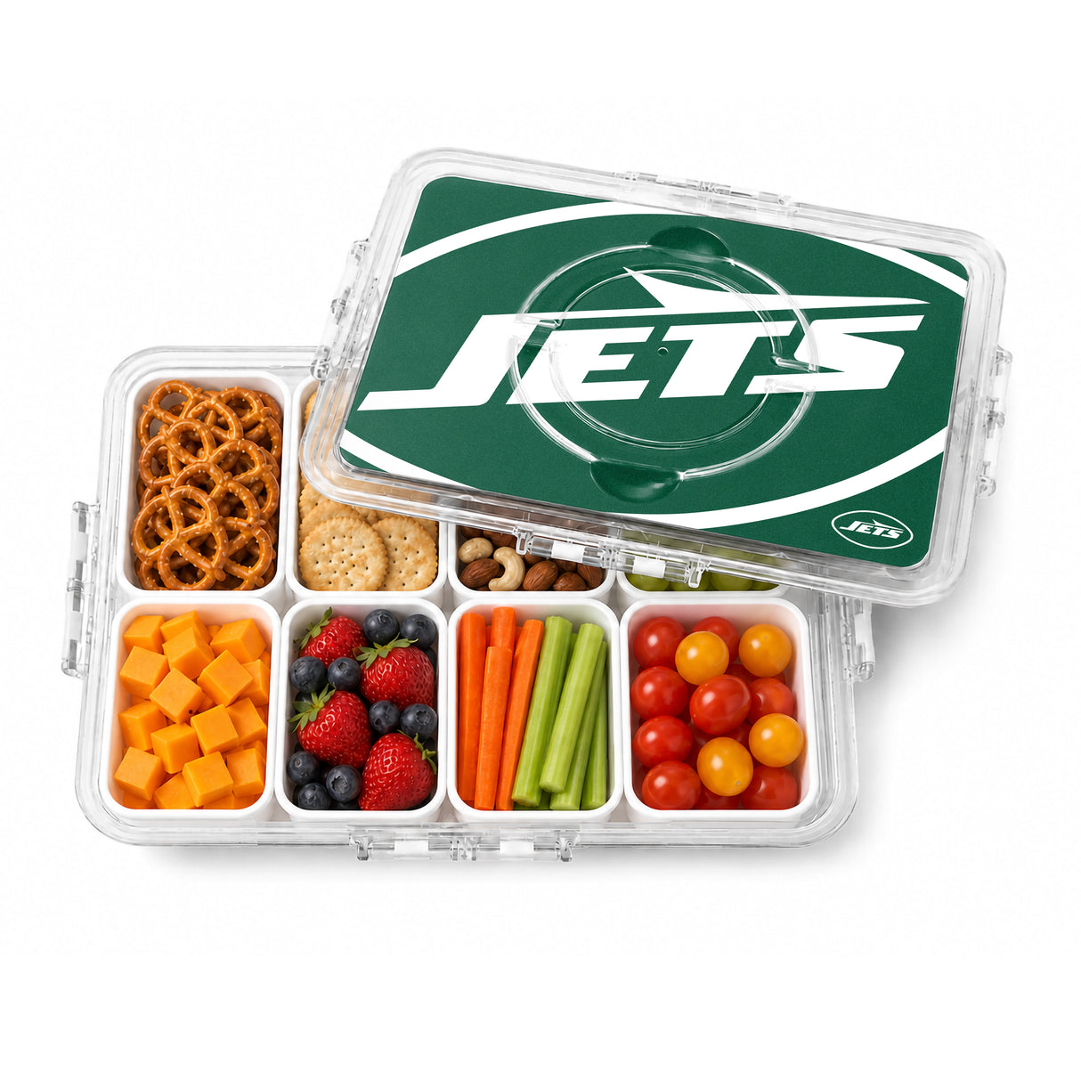 SOAR NFL Snackle Box- 8 Compartments- New York Jets