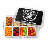 SOAR NFL Snackle Box- 8 Compartments- Las Vegas Raiders