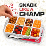 SOAR NFL Snackle Box- 8 Compartments- Buffalo Bills