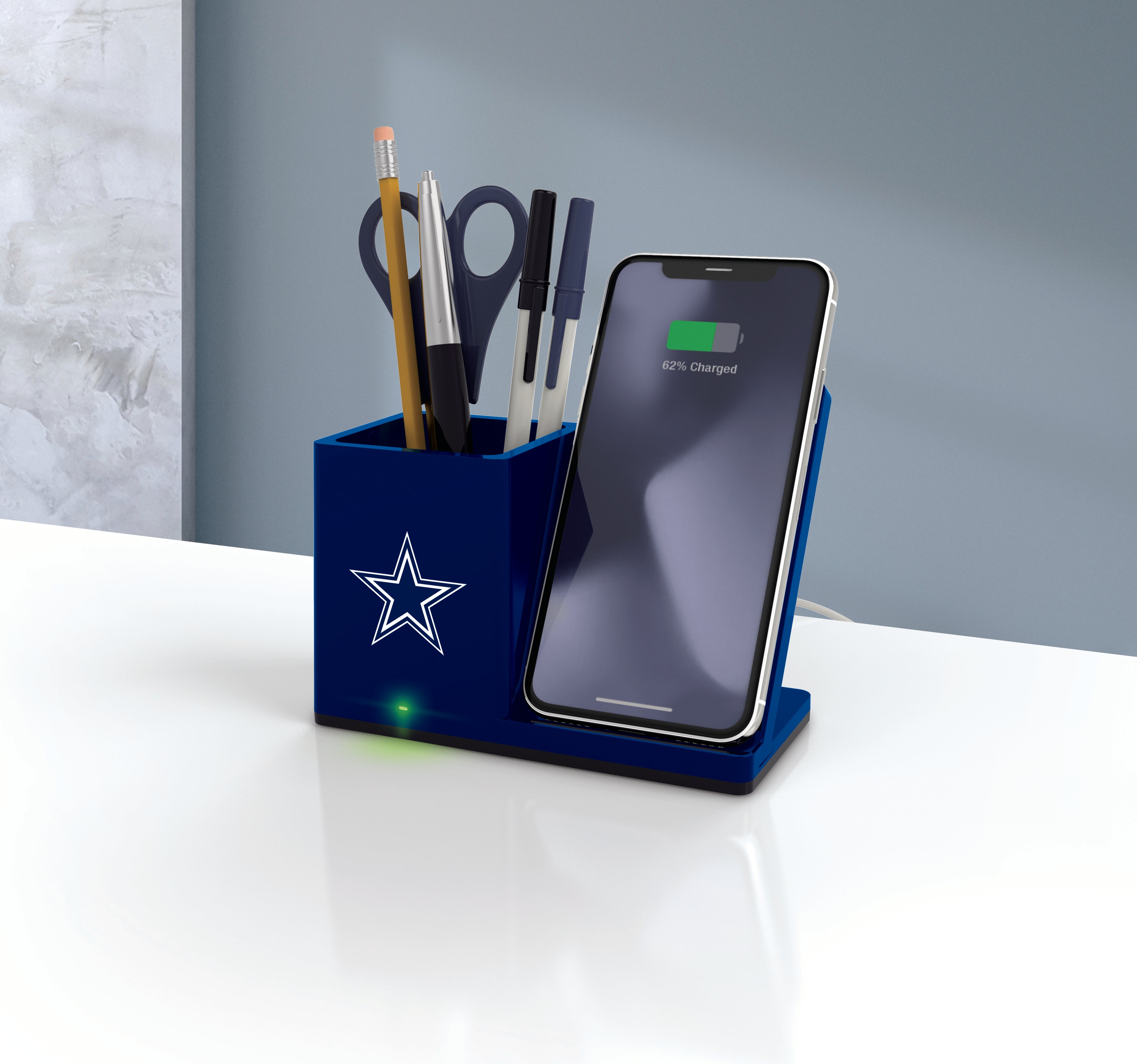 NFL Wireless Charging Pen Cup