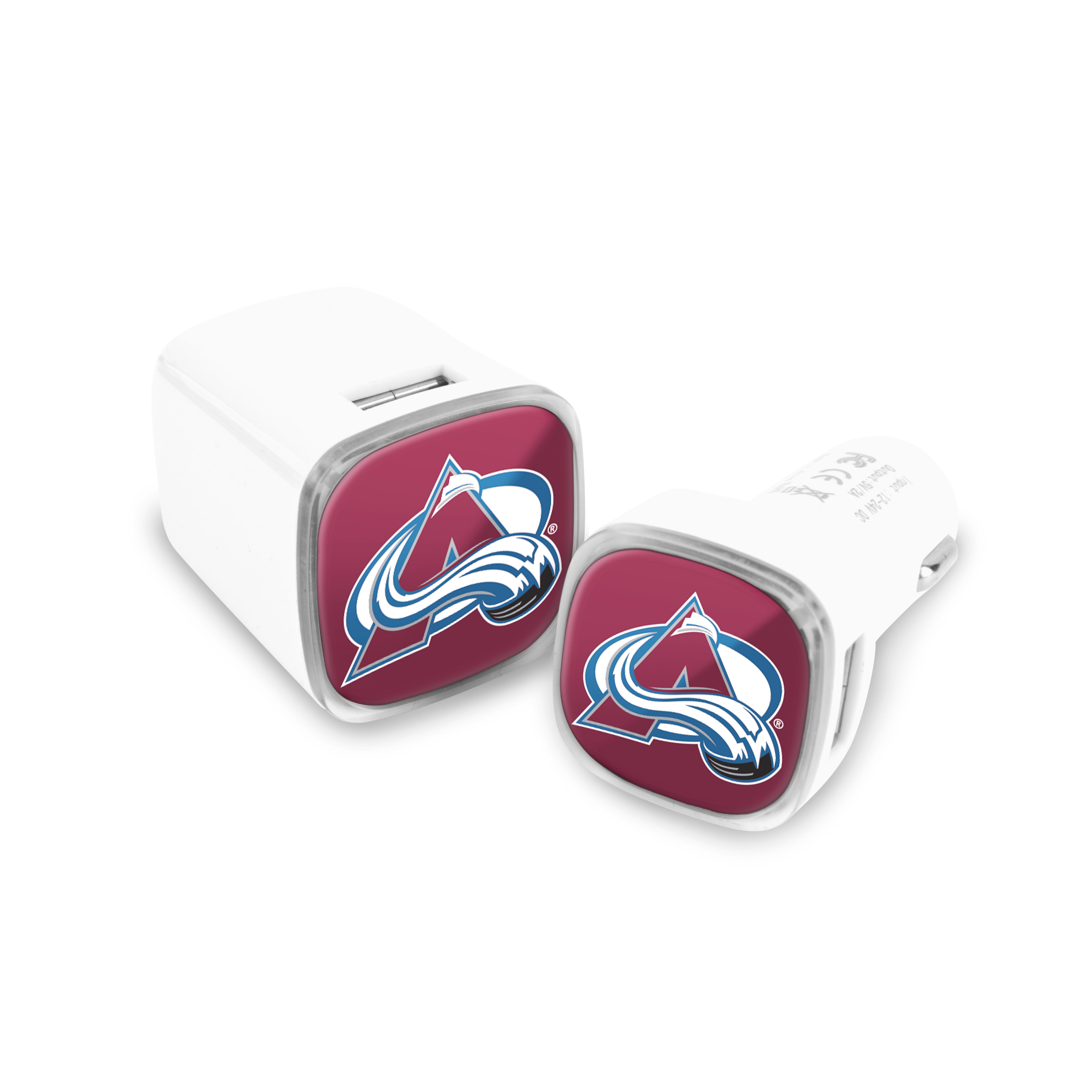 Colorado Avalanche NHL 2 Pack Car + Wall Chargers