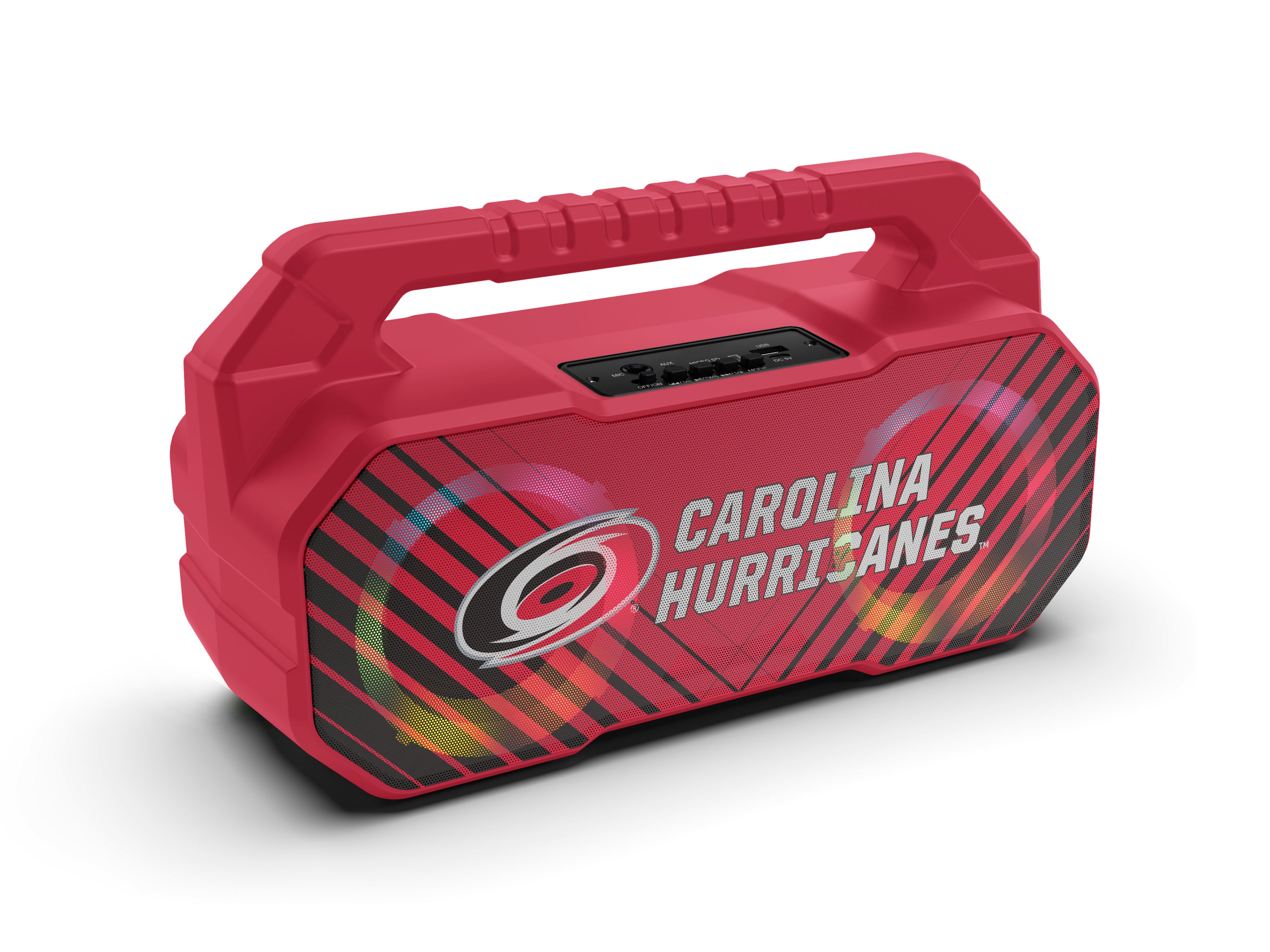 Carolina Hurricanes NHL Shockbox Bluetooth BOOMBOX Speaker with FM Radio