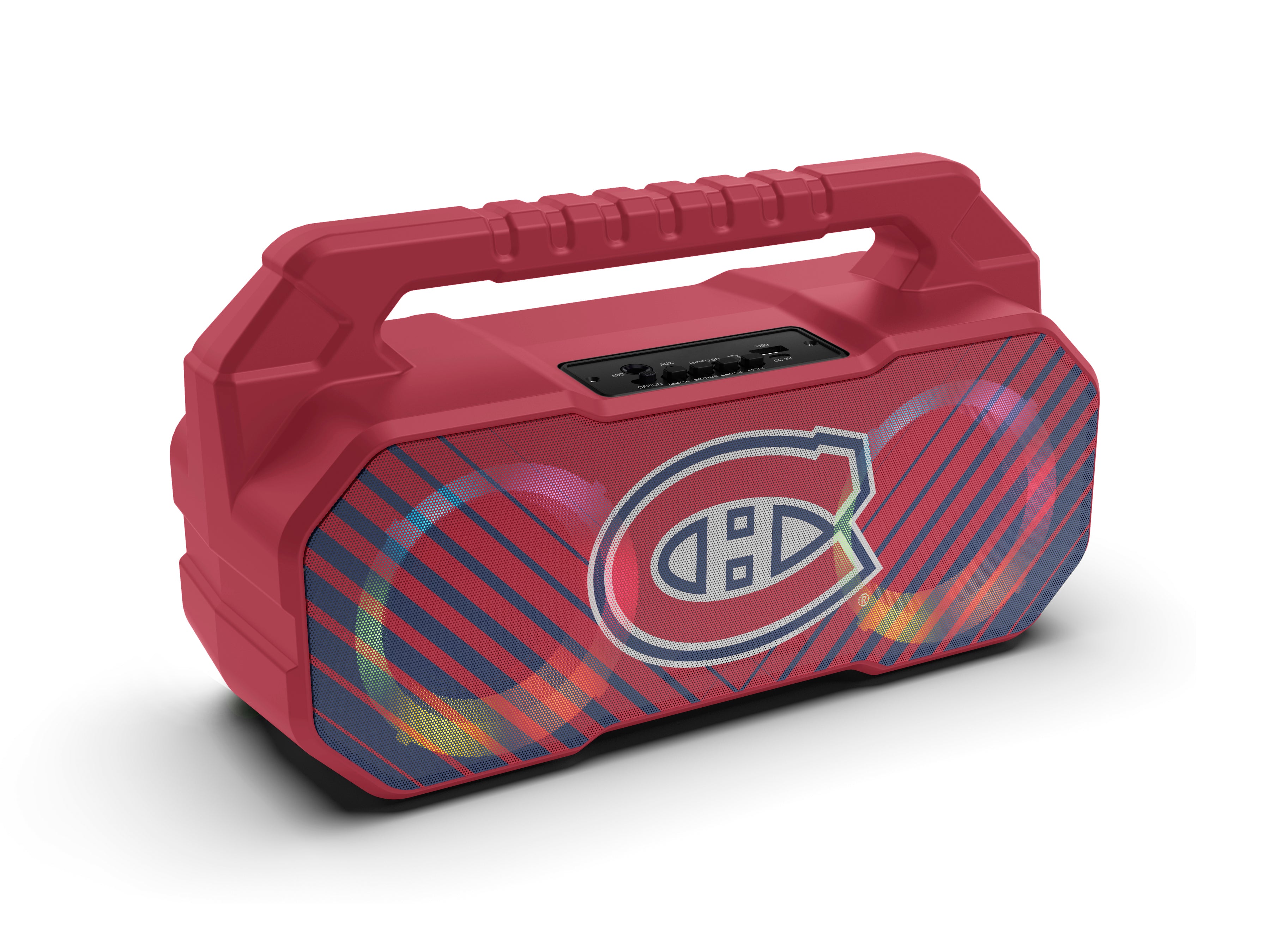 Montreal Canadiens NHL Shockbox Bluetooth BOOMBOX Speaker with FM Radio