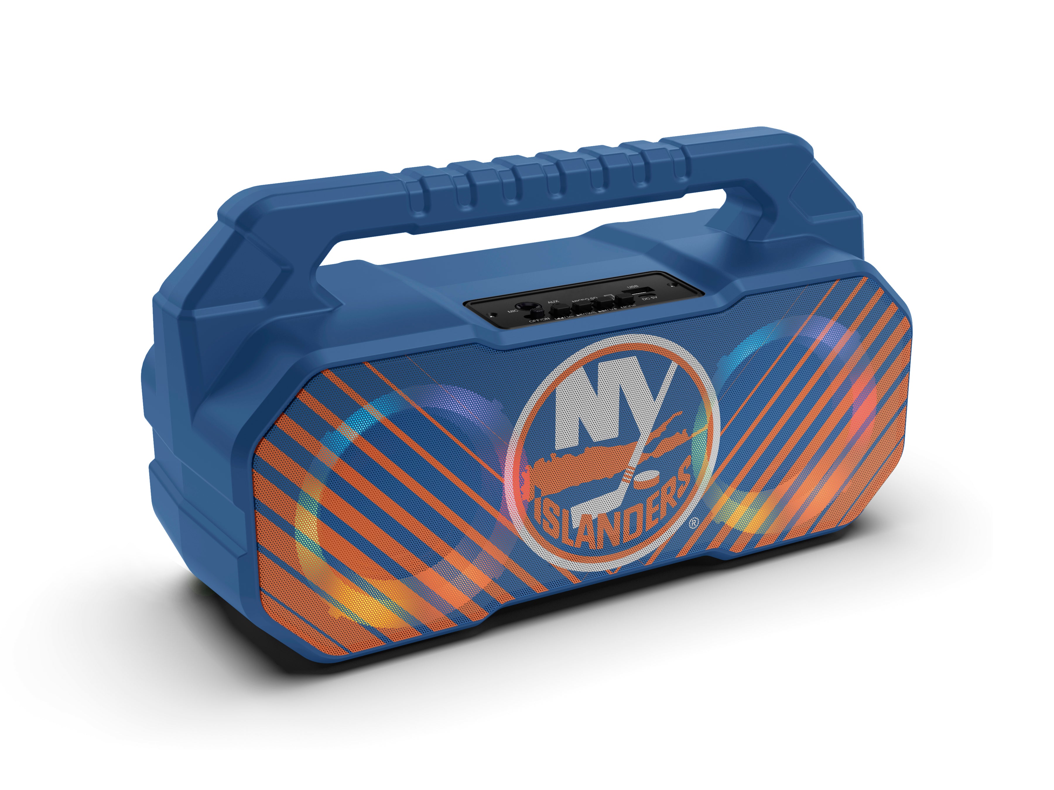 New York Islanders NHL Shockbox Bluetooth BOOMBOX Speaker with FM Radio